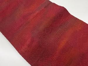 本場筑前博多抽象模様織出し名古屋帯